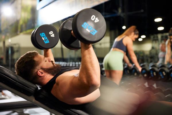 body building dumbbell incline