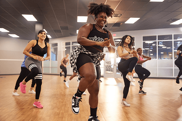 group fitness dance class 