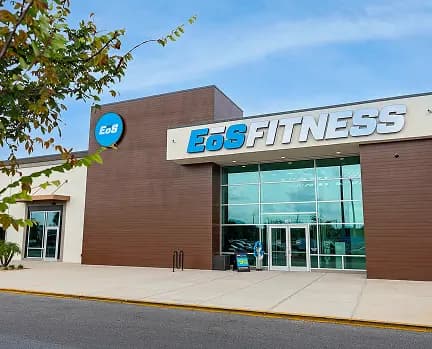 exterior shot of modern eos fitness gym