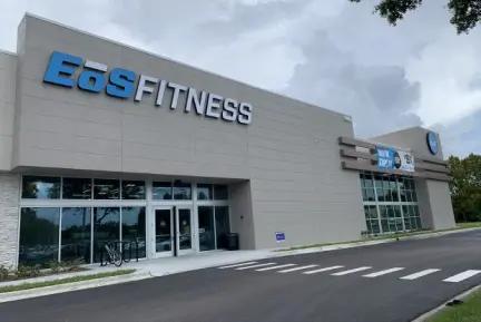 exterior shot of modern eos fitness gym