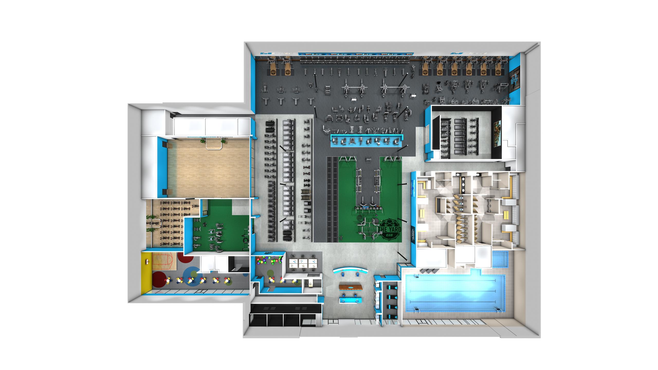 EoS Fitness Generic Rendering Floor Plan