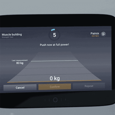 render of the setup screen for the smart equipment