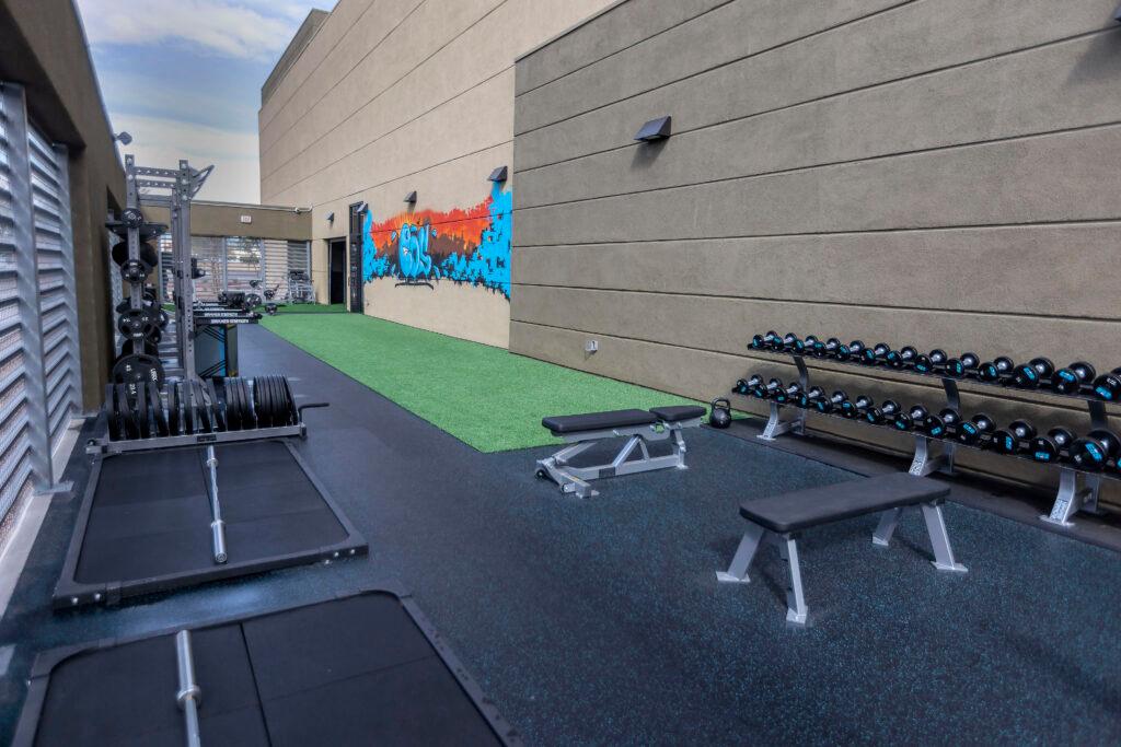 The Backyard Outdoor Workout Area