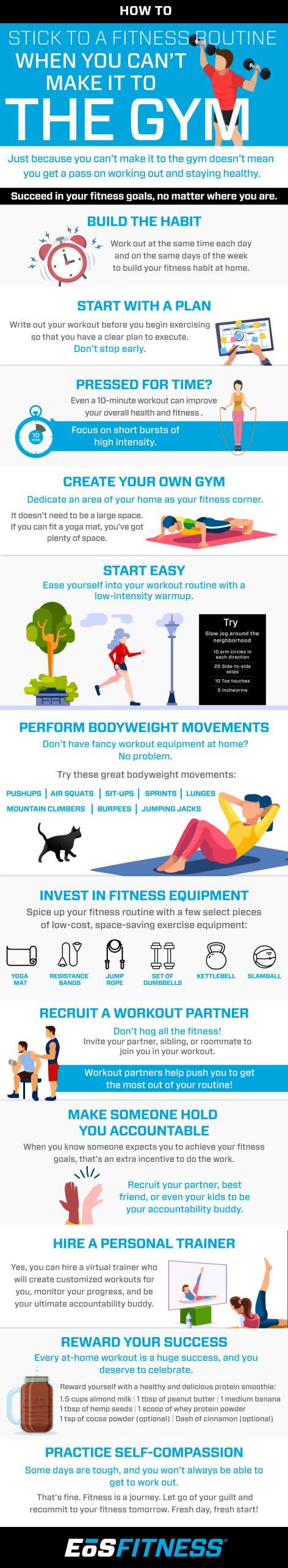 How to Stick to a Fitness Routine When you Can