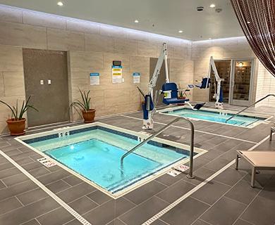 modern indoor hot tub