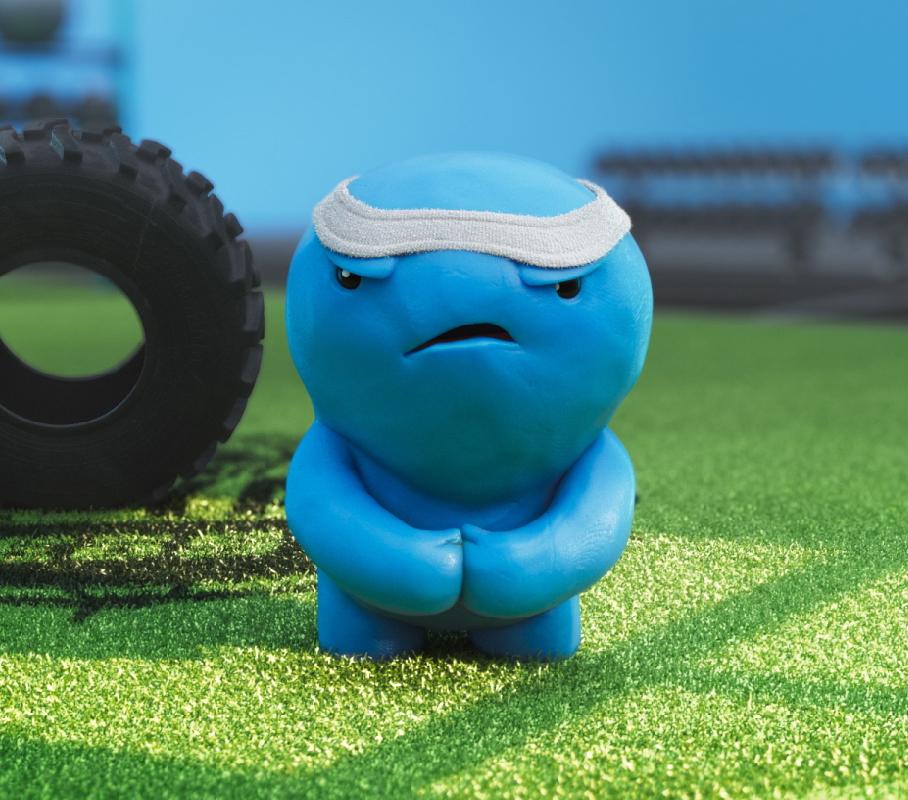 will flexing to the camera