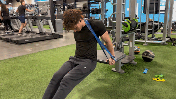 Tricep Dip with Resistance Bands