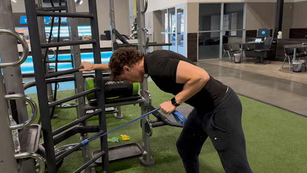 Tricep Kickback with Resistance Bands