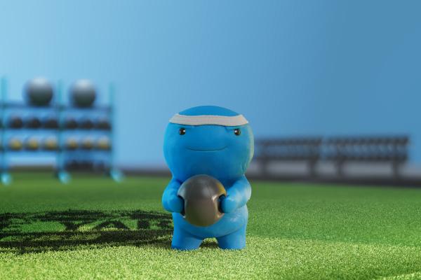 Will standing confidently or flexing, ready to workout