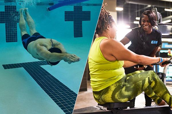 training with and without a pool