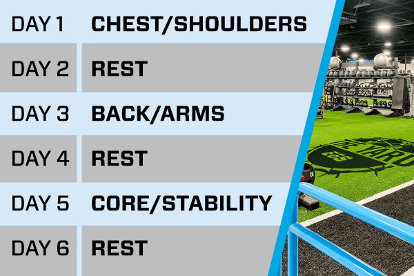 week schedule for bodyweight workout