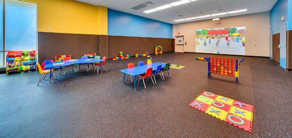 a clean and safe kids care room