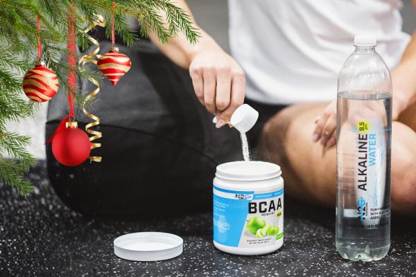 eos gym member getting in some bcaas before a workout