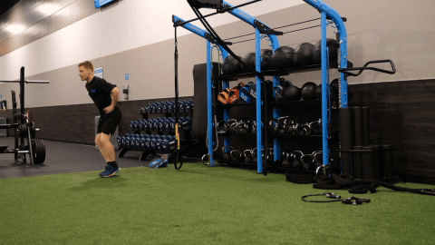 eos gym member doing shuffles