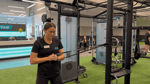 plaoff press with band stretch