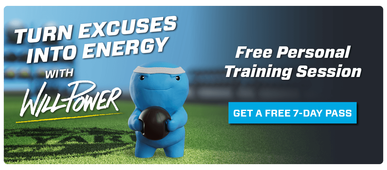 eos will power working out on their free personal training session