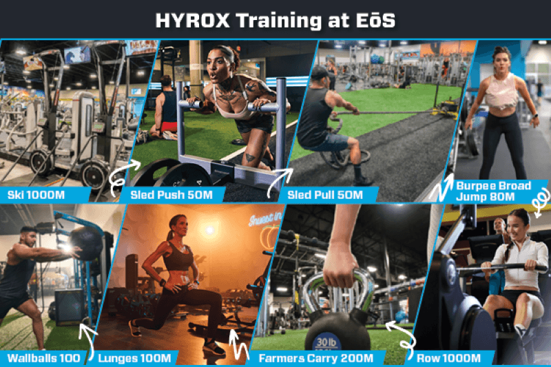 Hyrox training at eos fitness