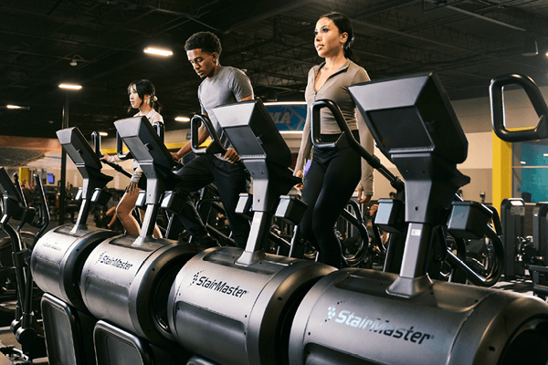 eos fitness members working out on cardio machines